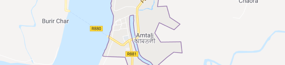 Map of amtali upazila
